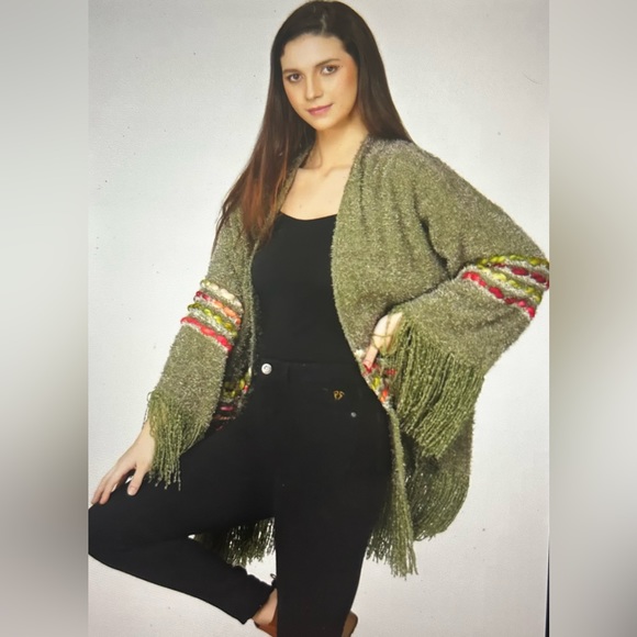 Kimono Sleeve Oversized Cardigan-Size M/L - Picture 5 of 5